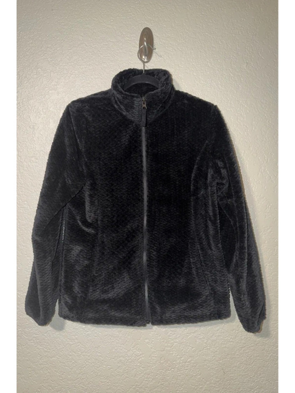 Free2B Black Plush Fleece Full Zip Jacket – Size Small
